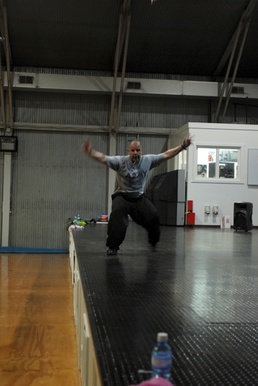 Zumba fitness movement gets Camp Bondsteel Soldiers dancing