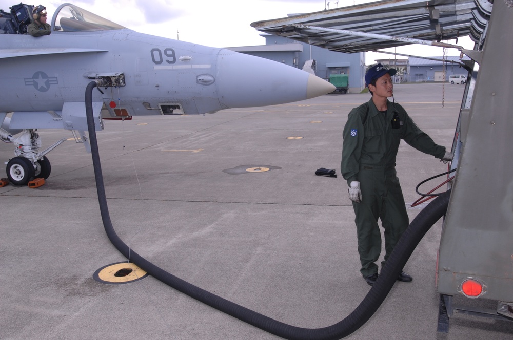 MFAS (AW) 225 Prep For Take-off from Misawa Air Base