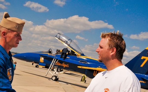 Pierzynsk of White Sox With Blue Angels