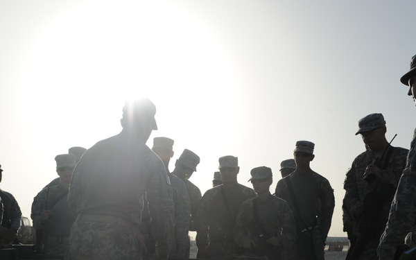 Battle drill and convoy procedure rehearsals