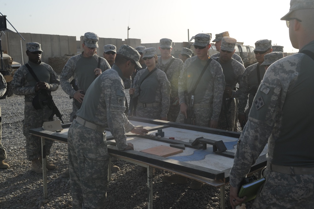 Battle drill and convoy procedure rehearsals