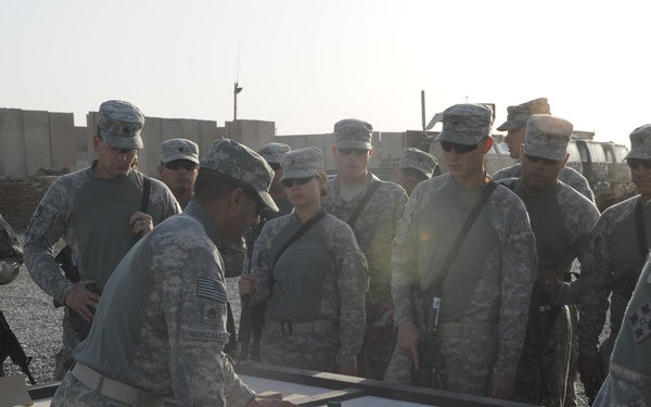 Battle drill and convoy procedure rehearsals