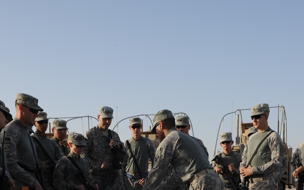 Battle drill and convoy procedure rehearsals