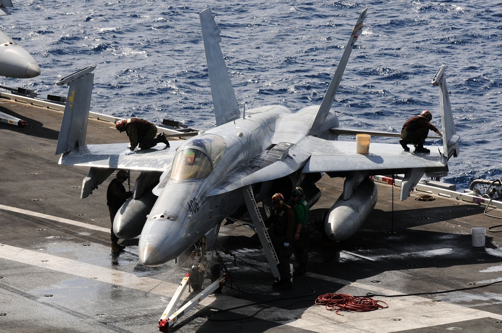 USS Ronald Reagan Action