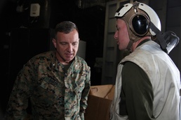 MWSS-271 CO visits Continuing Promise Marines, sailors at sea