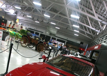 Automotive museum vehicles roar to life