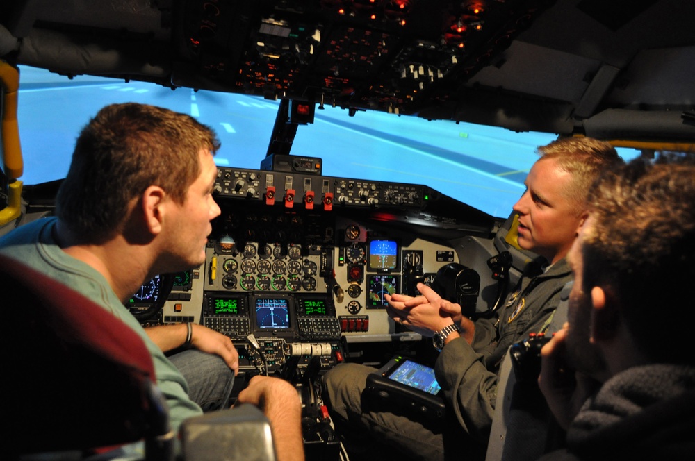 MMA fighters visit base personnel