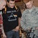 MMA fighters visit base personnel