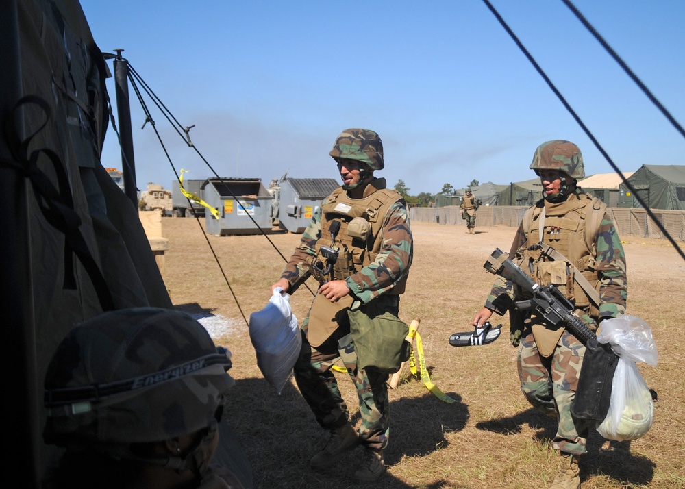 An FTX Shower and Hot Meal, Always Good for Morale