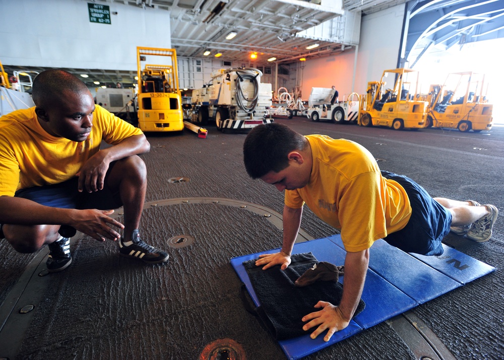 USS Enterprise sailors stay sharp