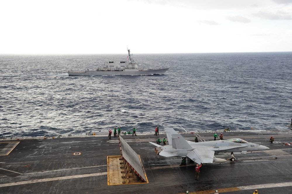 USS George Washington action