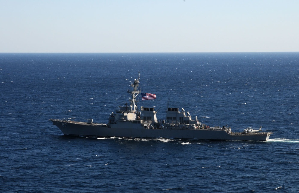 USS George H.W. Bush action