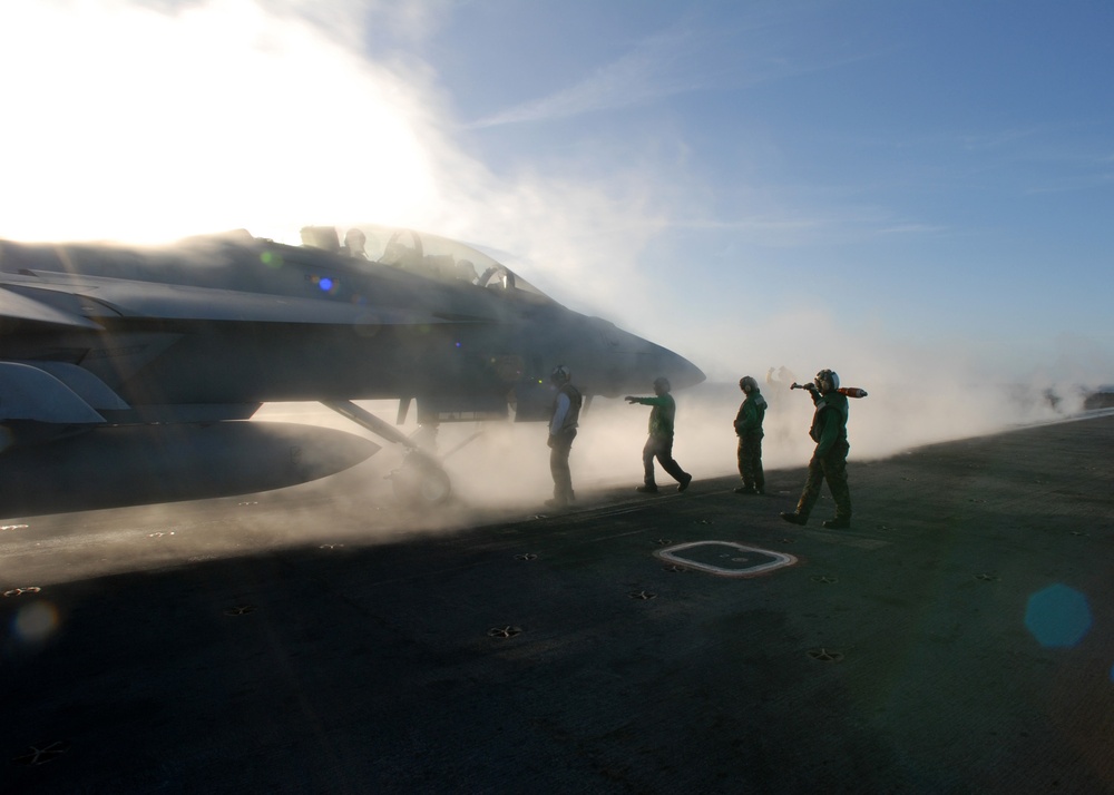 USS Ronald Reagan Action