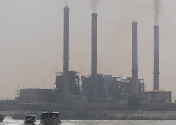 USD-C Soldiers, Baghdad River Patrol jointly assess Tigris River