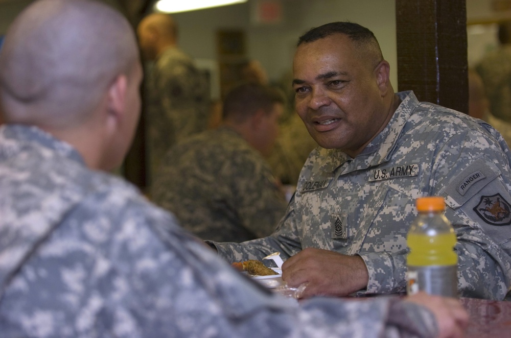 Lt. Gen. Cone visits III Corps Soldiers on FOB Echo