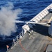 USS Gettysburg fires weapons