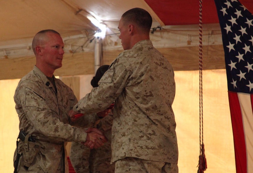 Marines complete corporals course while deployed