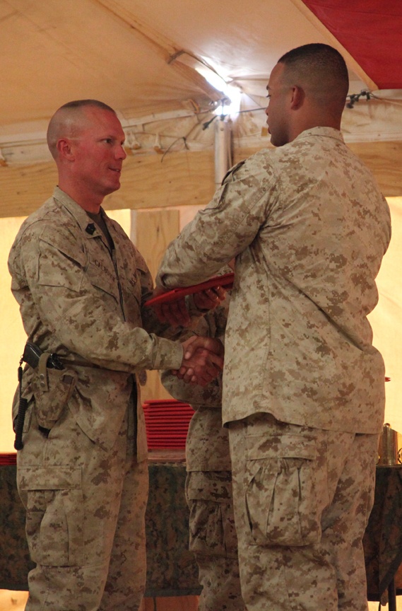 Marines complete corporals course while deployed