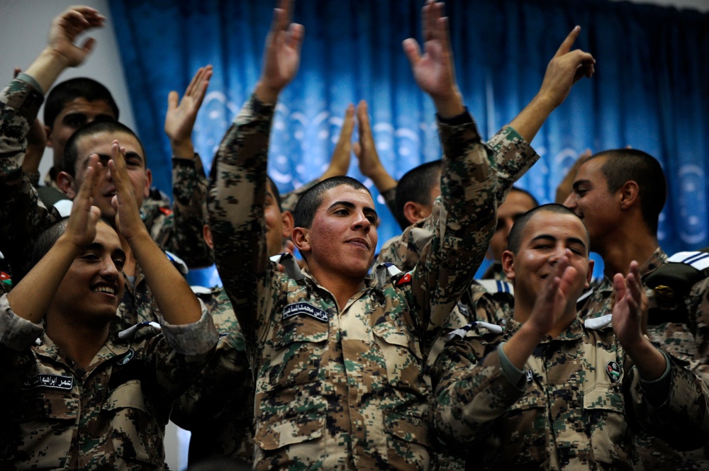 U.S. Air Forces Central Band Galaxy performs at Mu'tah University