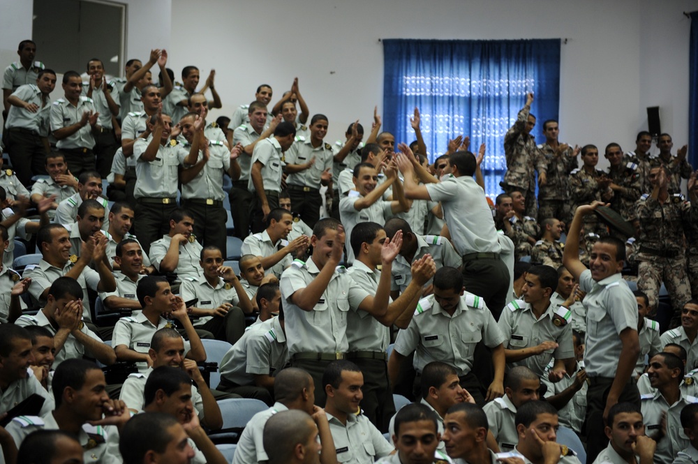 U.S. Air Forces Central Band Galaxy performs at Mu'tah University