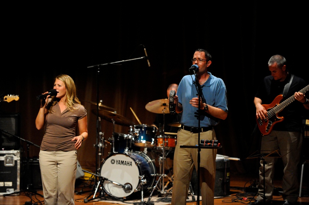 U.S. Air Forces Central Band Galaxy performs at King's Academy