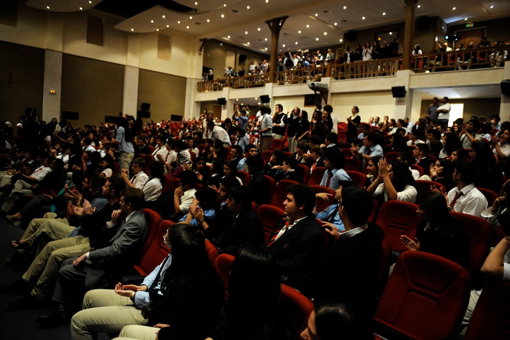 U.S. Air Forces Central Band Galaxy performs at King's Academy