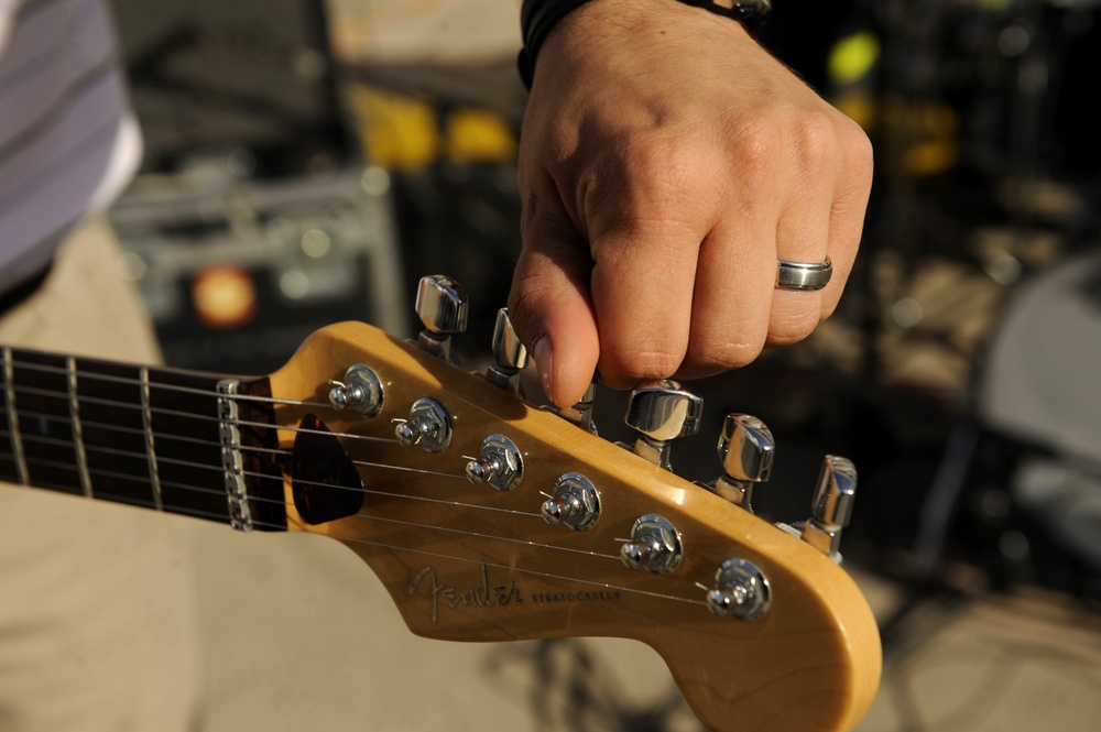 U.S. Air Forces Central Band Galaxy performs at Fatime Zahra' School for Girls