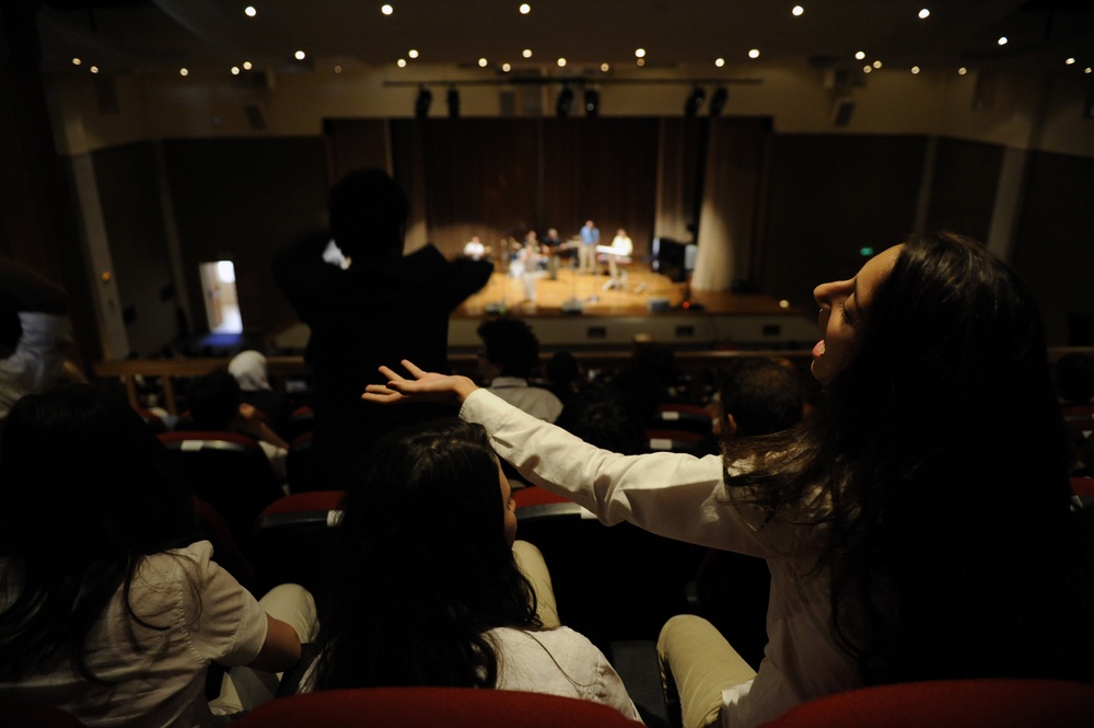 U.S. Air Forces Central Band Galaxy performs at King's Academy