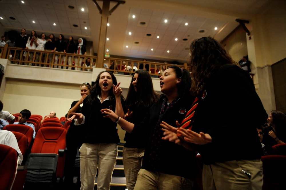 U.S. Air Forces Central Band Galaxy performs at King's Academy