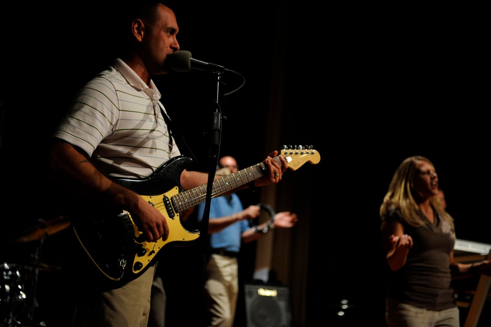 U.S. Air Forces Central Band Galaxy performs at King's Academy