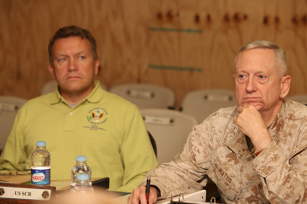 Gen. Mattis Visits Camp Leatherneck