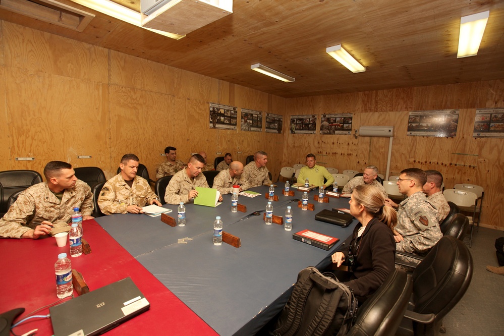 Gen. Mattis Visits Camp Leatherneck