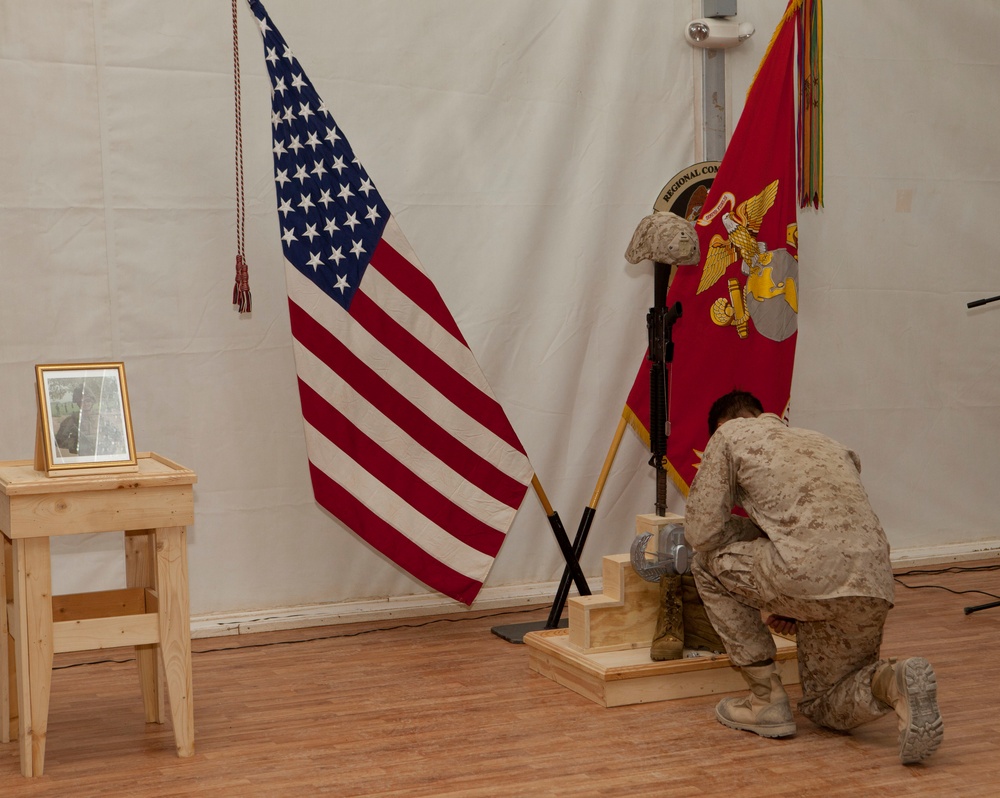 Coalition Forces Honor Fallen EOD Marine, Friend