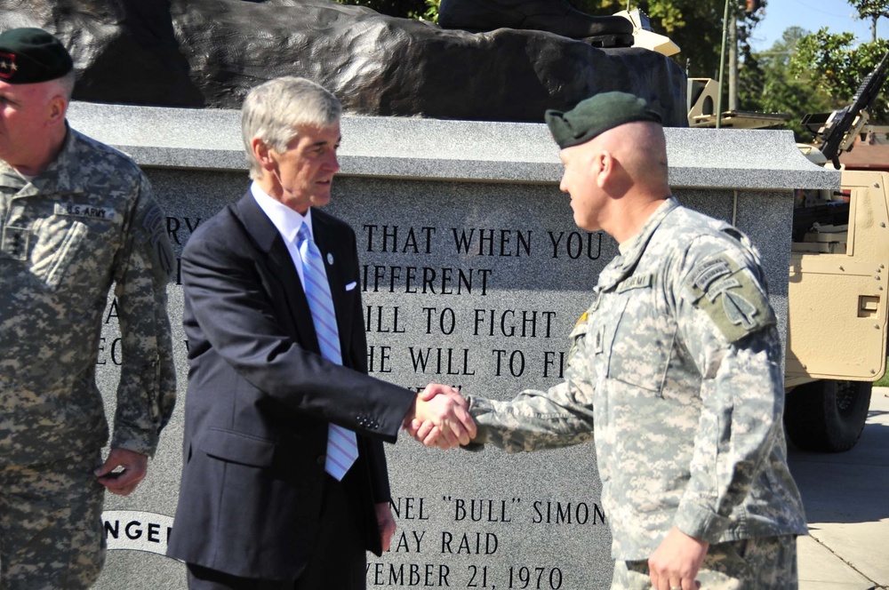 Secretary of the Army visits 3rd Special Forces Group (A)