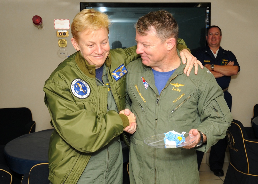 Commander Celebrates Naval Aviation Achievement