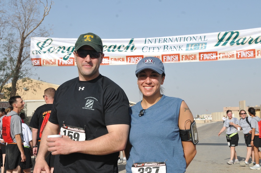 Deployed Service Members Participate in Long Beach Half Marathon Race Held in Iraq