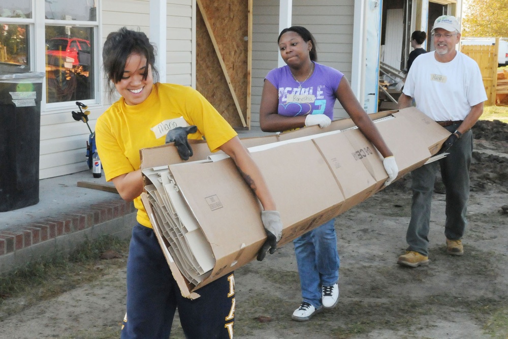 Wasp Sailors Aid Habitat for Humanity