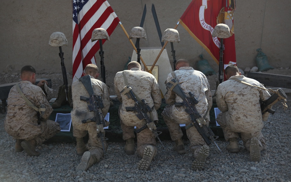 3rd Battalion, 5th Marine Regiment memorializes fallen Marines