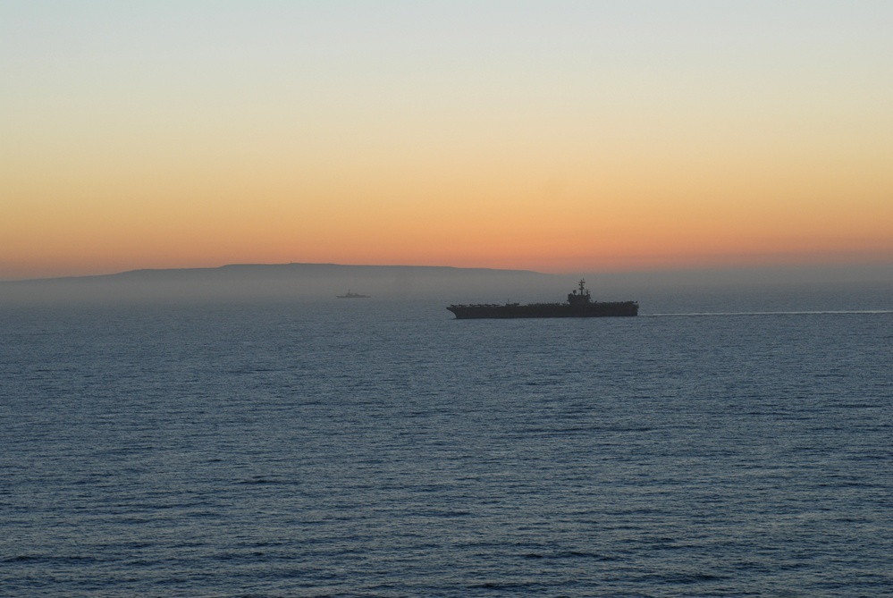 USS Ronald Reagan Action