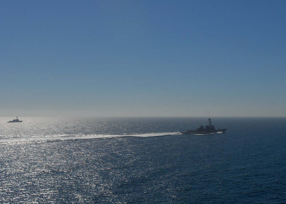 USS Ronald Reagan Action