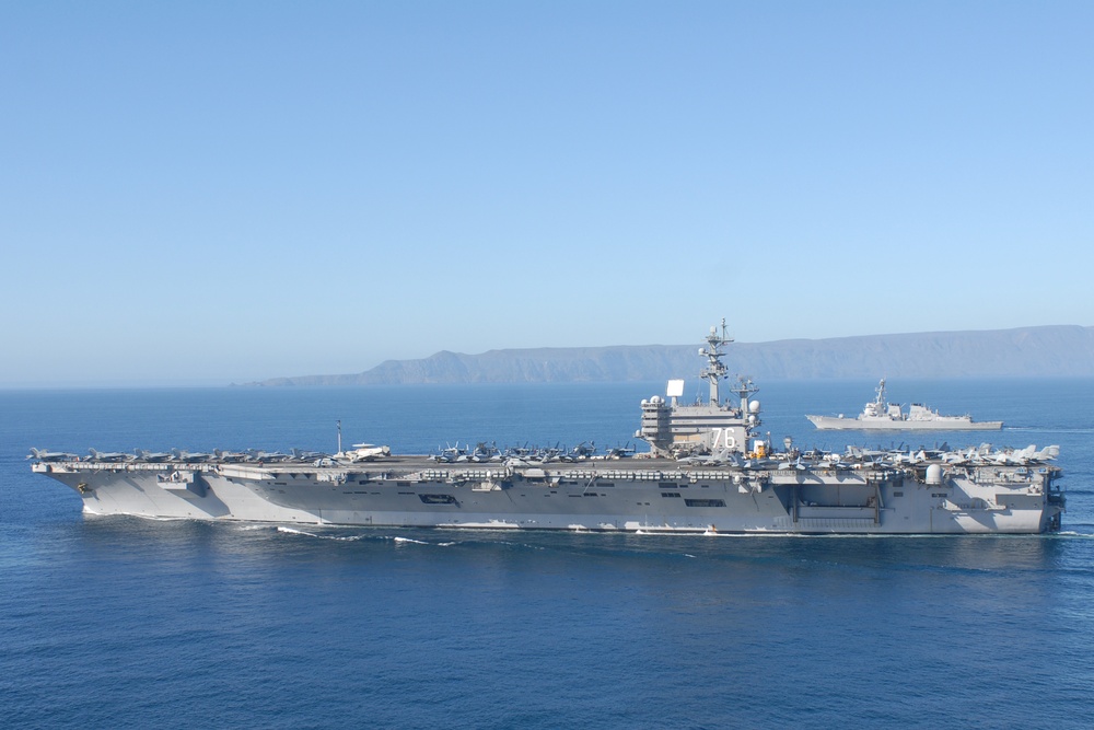 USS Ronald Reagan Action