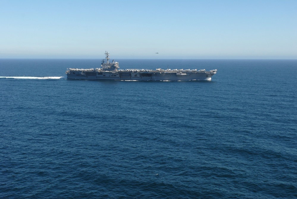 USS Ronald Reagan Action