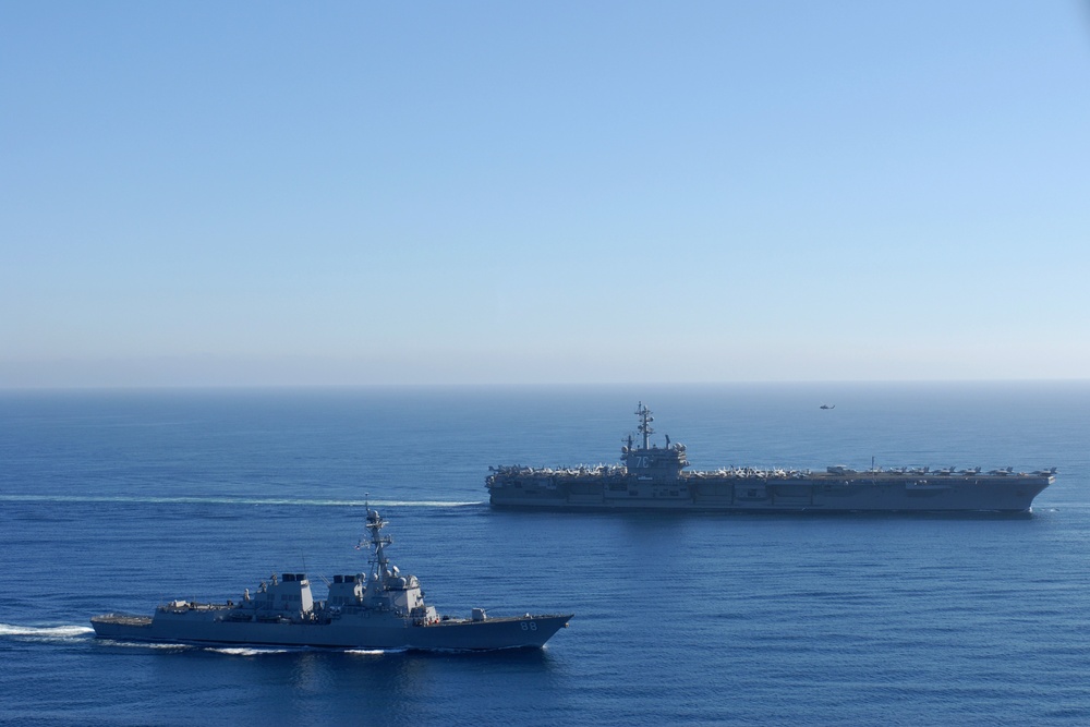 USS Ronald Reagan Action