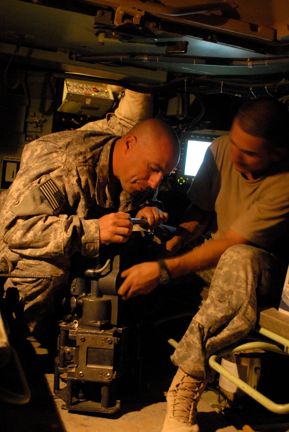 Deployed Advise and Assist Brigade trains on their big guns with gunnery in Kuwait
