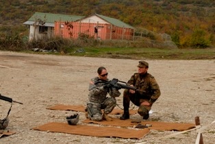 U.S., German soldiers cross train in marksmanship