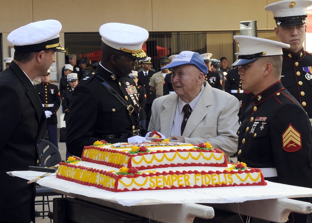 235th Marine Corps Birthday Cake Cutting Ceremony at NMCSD