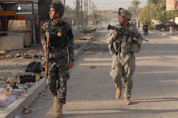 USD-C Soldiers, Iraqi National Police conduct joint counter-IED patrol