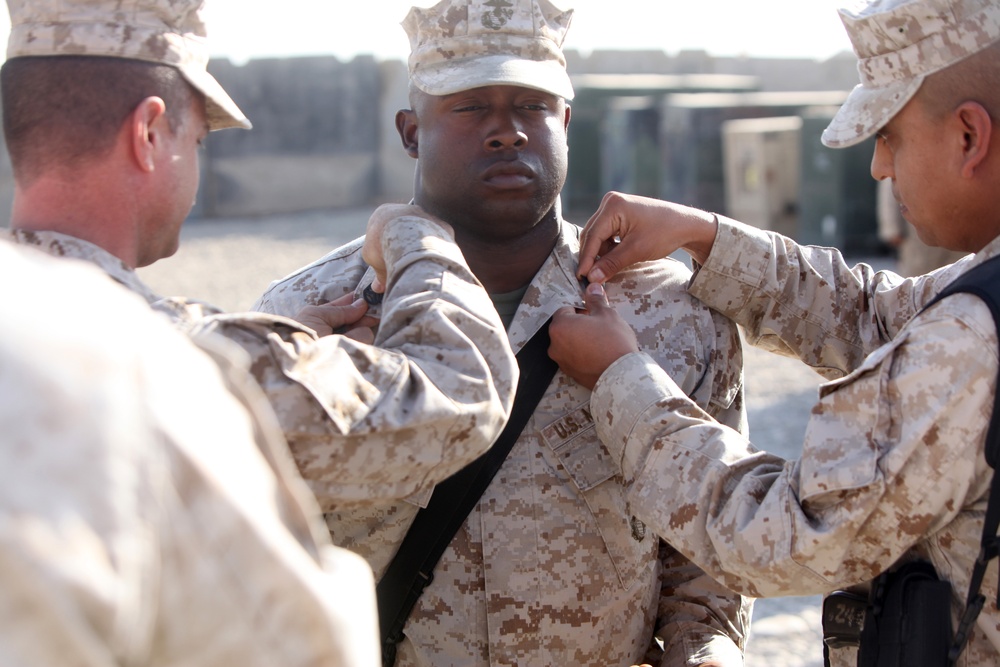 Past drill instructor promotes former recruit