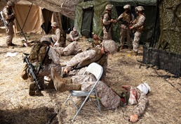 3rd Radio Battalion takes to field, mixes it up with moulage