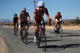 Triathlon team trains in open desert